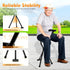 WXLTSGM 3 Portable Walking Stick, Folding Cane Chair with Seat Non-Slip Legged Portable Elders Travel Hiking Chair
