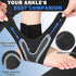 beister 1 Pair Ankle Support Breathable Neoprene Compression Brace for Men and Women, Sports Protect