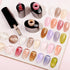 MIZHSE Jelly Gel Polish Set, 12 Colors Nude Translucent Spring Clear Pink Jelly Gel Nail Polish for Home Salon