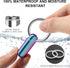 Small Pill Case Keychain, Portable Waterproof Titanium Pocket Organizer for Travel