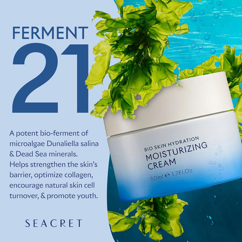 SEACRET Bio Skin Hydration Face Cream, Rich Moisturizer with Dead Sea Minerals, Maximum Nourishment & Hydration