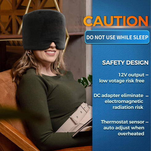 sticro Extra Large Moist Heat Sinus Relief Mask, Reusable Warm Compress Heated Eye Mask for Sinus Pressure Relief