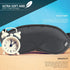 Lewis N. Clark Men's Travel Comfort Eye Mask, Adjustable Straps, Black, 1 Count