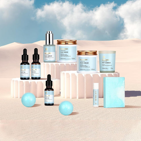 Spa Gifts for Women, 28pcs Ylang Ylang Facial Skin Care Set, Body & Facial Kit for Birthday or Mother's Day