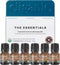 Cliganic Organic Aromatherapy Essential Oils Set (Top 6 - The Essentials), 100% Pure Natural - Peppermint, Lavender,