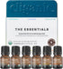 Cliganic Organic Aromatherapy Essential Oils Set (Top 6 - The Essentials), 100% Pure Natural - Peppermint, Lavender,