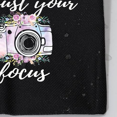 MBMSO Photographer Makeup Bag, Inspirational Gifts for Photography Lovers, When Life Gets Blurry Adjust Your Focus