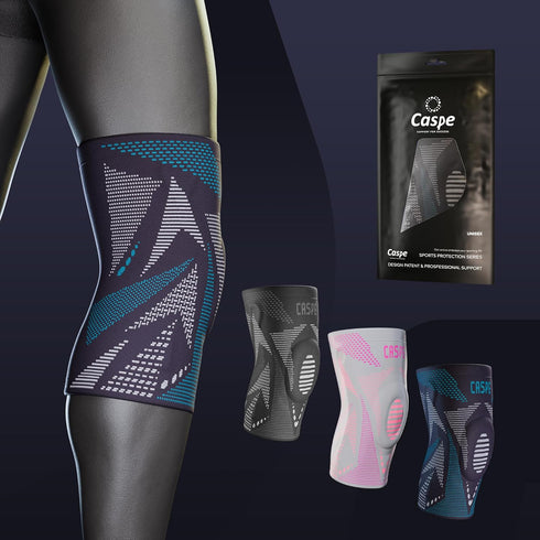 2 Pack Compression Knee Sleeve for Men & Women - Knee Support with Patella Gel Pad & Side Stabilizer, X-Large Blue