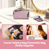 Magic Sequin Travel Cosmetic Bags - Reversible Glitter Makeup Organizer Bag for Women (Pink)