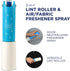 Fresh Step Roll N' Refresh Lint Roller with Air/Fabric Freshener Spray, 75 Sheets, Pet Hair Tool