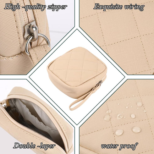 KALIONE 2 Pcs Sanitary Napkin Storage Bag,Period Bag, Period Pouch,Feminine Menstrual Pad Tampon Organizer,Portable