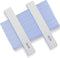 Nail Files 50pcs, 80/80 Grit for Acrylic Nails, Professional Double Sided Jumbo Zebra File