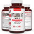 Vitamin K2 MK-7 Supplement 180mcg, Supports Bone & Heart Health, 60 Easy to Swallow Vegetable Caps