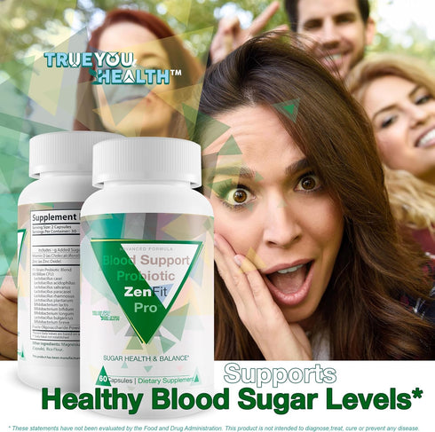 Blood Support Probiotic Zenfit Pro, Best Probiotic Blood Support Supplement for Sugar Health & Balance