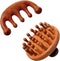 Trinkrittey 2 Pack Wooden Scalp Massager Comb Wooden Hair Brush Head Gua Sha