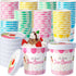 Jingmore 48 Pcs 16oz Paper Ice Cream Cups with Lids, Disposable Sundae Dessert