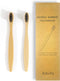 Biodegradable Eco-Friendly Natural Bamboo Toothbrushes, 4 Count for Sustainable Oral Care
