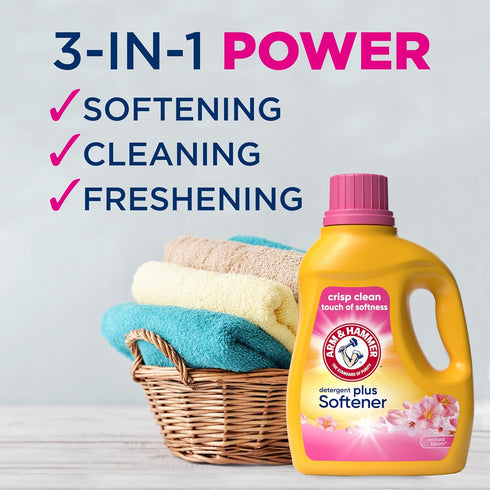 HAMMER 77 100.5 oz ARM & Plus a Touch of Softener, Loads, Liquid Laundry Detergent, Fl