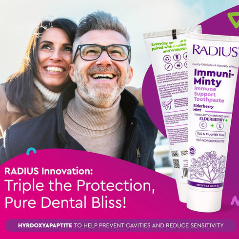 ImmuniMinty Immune 2.5 Oz Pack 1 Radius Support Toothpaste - Elderberry Mint