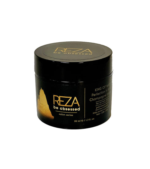 Reza King of Wax Luxury Styling Hair Cream - Long Lasting Hold, Shiny Finish, 1.7 Fl. Oz.