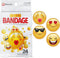 BioSwiss Bandages, Emoji Shaped Self Adhesive Bandage, Latex Free, 24 Count, Fun First Aid Kit Supplies for Kids