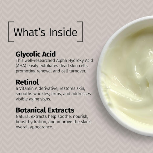 Reviva Labs 10% Glycolic Acid Creme Daily Moisturizer - Natural Sugar Cane Derived Alpha Hydroxy Acid Face Cream