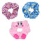 Kirby Video Game 3D Character Hair Ties Scrunchie Set, Pain-Free Removal for All Hair Types