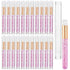 TUZAZO 40 Pieces Pink Lash Shampoo Brushes Set, 20pcs Glitter Crystal Cleanser Brush with Travel Tube