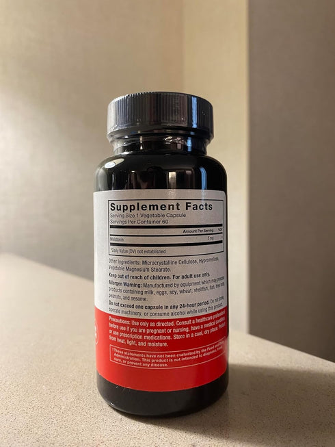FORCE FACTOR Melatonin 5mg - 60 Vegetable Capsules, Drug-Free, Vegan & Non-GMO
