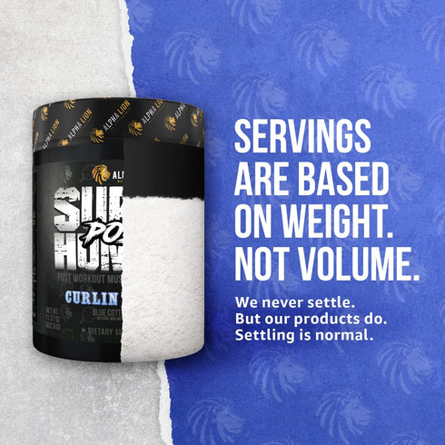 ALPHA LION Superhuman Post - Fast Acting Post Workout Recovery for Men & Women (25 Servings, Curlin Candy)