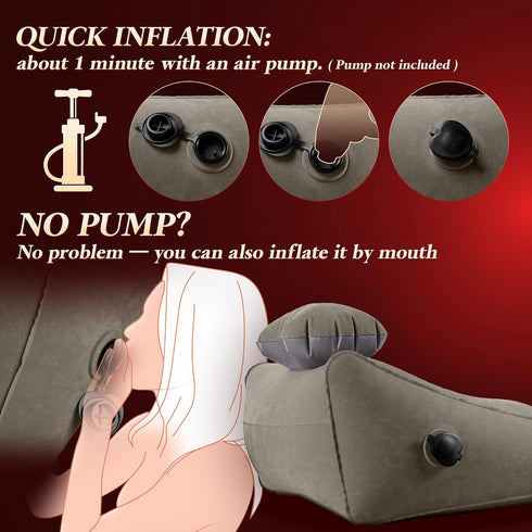 Sex Toys Adult Toys, Sex Pillow Position Cushion Triangle Inflatable Position Pillow, Couples Sex Toys Sex Wedge Velvet