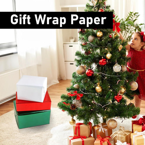 NESCCI Dark Green Metallic Wrapping Paper, Solid Color Gift Wrapping Paper for Wedding, Valentine's Day, Christmas