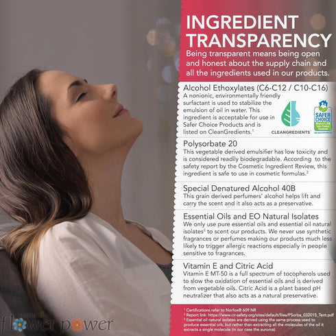 Air Freshener Spray Variety Pack – Citrus & Spice + Peppermint & Lemon, 4 Fl Oz, Pack of 2, Scented with Pure Essential