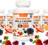 Magnesium Calcium Zinc with Vitamin D3 & K2 Gummies, Multivitamin for Bone Strength, 30 Days Serving