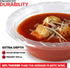 120 Pack 12 oz Elegant Clear Plastic Bowls for Parties, Small Disposable Bowls for Soup, Salad, and Fancy Dinner