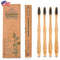 rebEarth Bamboo Aesthetic Toothbrush Wood Set of 4 | Ultra Soft Bristles