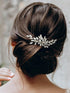 SWEETV Rhinestone Bride Wedding Hair Clip, Silver Crystal Bridal Hair Comb, Sparkly Hair Piece for Women/Girls &