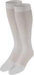 Truform Sheer Compression Stockings 15-20 mmHg, Women's Knee High Length, Open Toe, 20 Denier, Ivory, 2X-Large