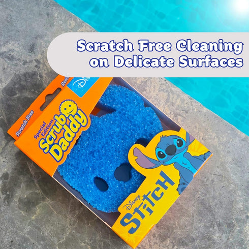 Pack, Scrub Daddy Disney Stitch Dish Sponge Twin Smiley Face Sponges for Cleaning & Washing Up - Kitchen Non Scratch
