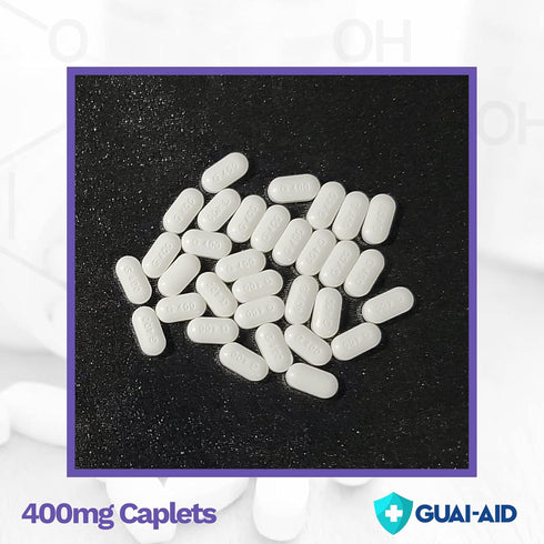 400mg Guaifenesin Mucus Relief, Dye-Free Fast Acting (Bottle of 400 caplets)