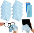 Microfiber Cloth 8-Pack, 12" x 12", Washable and Durable Cleaning Cloths for Glasses, Lenses, Electronics