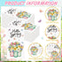 Jingmore 100 Pcs Spring Flora Guest Napkins Disposable Paper Bathroom Hand Towels Tulip Mason Jar Decorative Hello