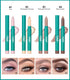 Erinde 4 Colors Eyeshadow Stick, Eye Brightener Stick, Shimmer Creamy Eye Shadow Makeup, Long Lasting Waterproof Glitter Highlighter Eye Liner Pencil Set