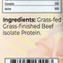 Santa Cruz Paleo Beef Isolate Protein Powder, Au Naturale, 20g Protein, Gluten Free, Keto, Sugar Free, 0.92 Lbs