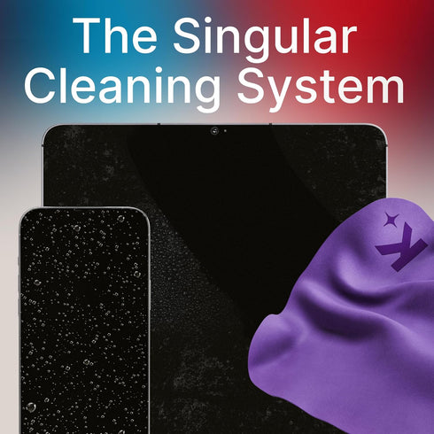 Koala Lens Cleaning Cloth, Japanese Microfiber Eyeglass Cleaner for Glasses, Camera Lens, VR/AR Headset, Blue & Purple