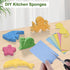 15 Pcs Cellulose Sponges, 5 Colors Non-Scratch Colorful Biodegradable Sponges for Kitchen, Bathroom, Cars, DIY