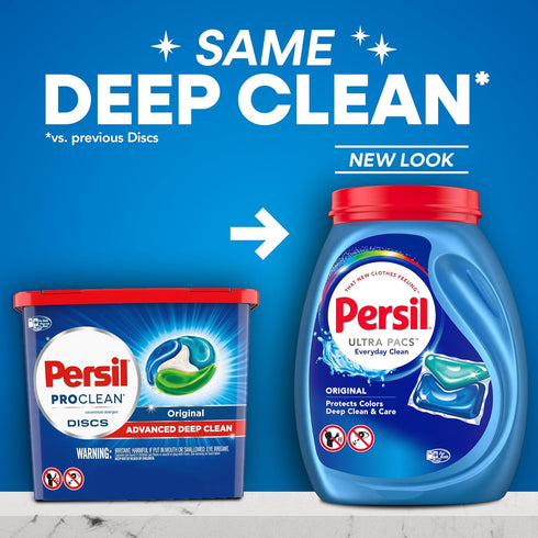 Persil Ultra Pacs Original Everyday Clean Laundry Detergent, 100 Count