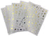 Impressed Authentic Gold Luxury Nail Art Stickers, 5 Sheets 500+ Metallic Decals for Fake Acrylic Nail Design