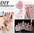 Pink Flatback Rhinestones, Glass Rhinestones for Nail Art and Craft, Loose Crystal Gemstones (Pink, SS20, 1440pcs,