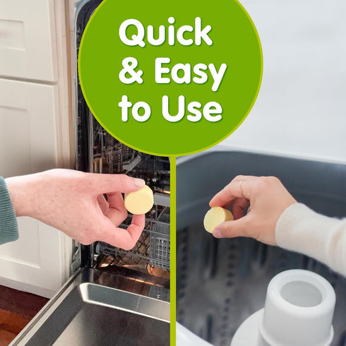 Plink Washer and Dishwasher Freshener - Cleaner, 3 Packs of 4 Tablets, Total 12 Tablets